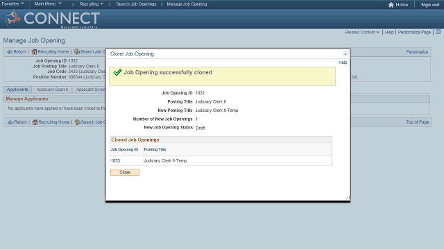 Screen image of this step