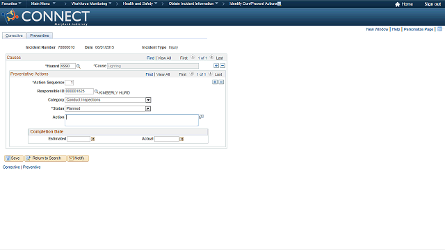 Screen image of this step