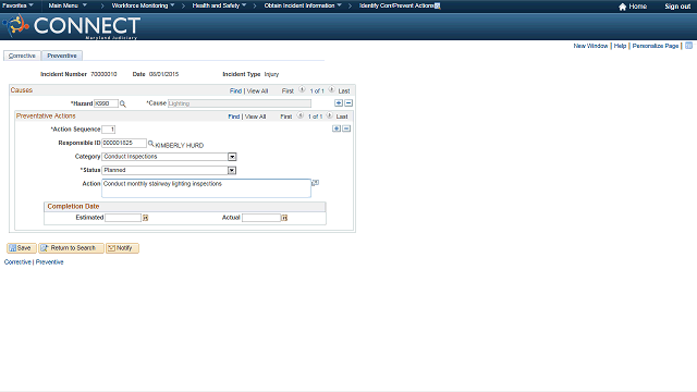 Screen image of this step