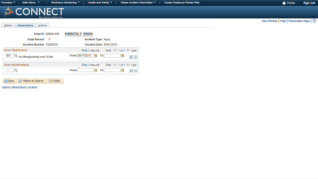 Screen image of this step