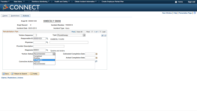 Screen image of this step