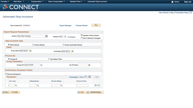 Screen image of this step