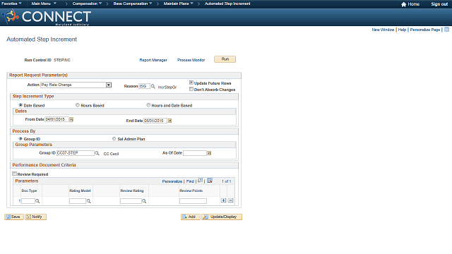 Screen image of this step