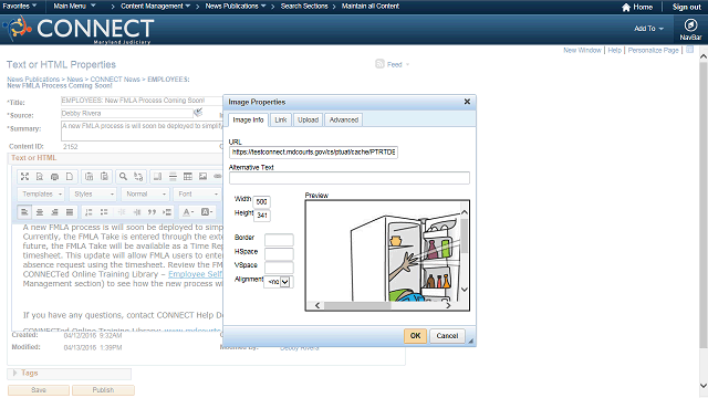 Screen image of this step