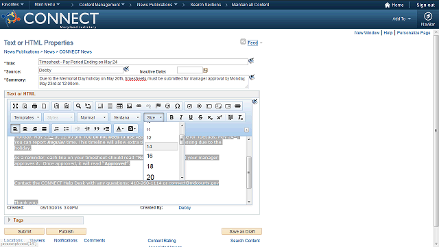 Screen image of this step