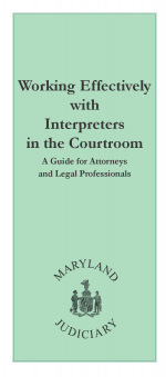 working effectively with interpreters in the courtroom brochure