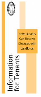 how tenants can resolve disputes with landlords brochure