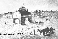 Drawing of Courthouse circa 1785