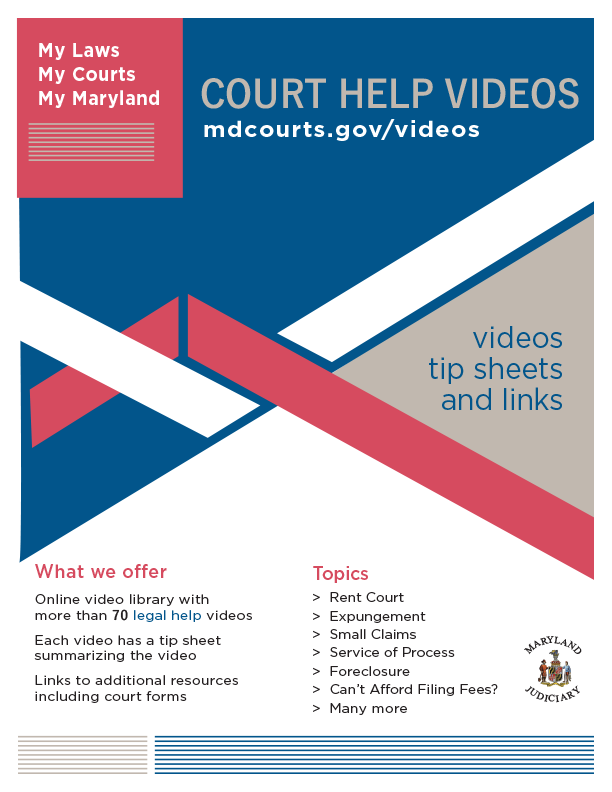 court help videos flier