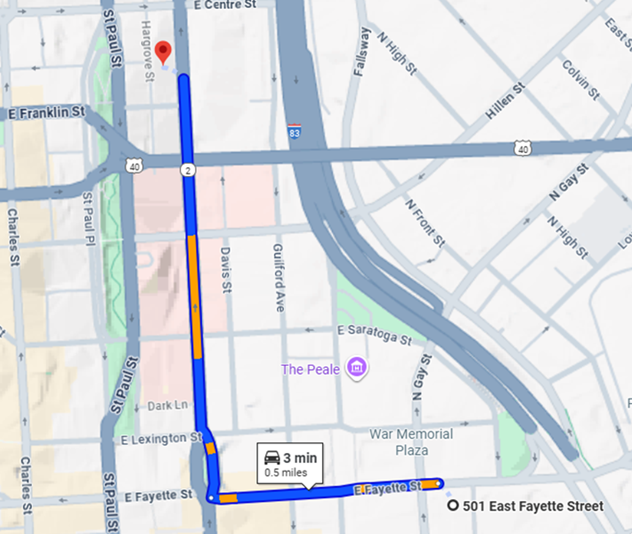 Baltimore map