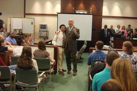 Anne Arundel County High School students attending Schools in the Court program