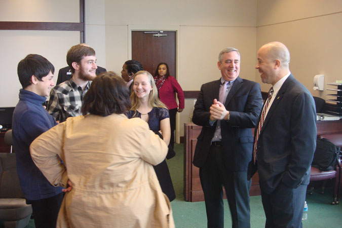 Anne Arundel County High School students attending Schools in the Court program