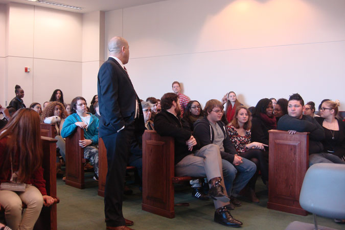 Anne Arundel County High School students attending Schools in the Court program