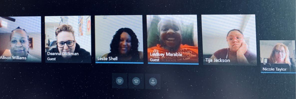 Baltimore City drug court program staff virtual meeting