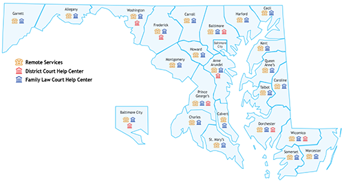 Court Help Center Map