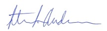 Signature of Steven Anderson, Director of the Thurgood Marshall State Law Library