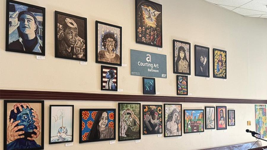 Courting art 2026 artwork on display